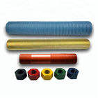 Colored Anodized Ptef Coated Rod Ends Bolts Acme Threaded Rod With Nuts