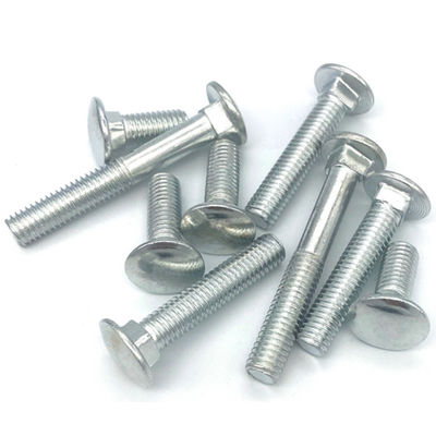 High Carbon Steel Square Neck Round Head Bolts Grade 8.8 Blue White Zinc Carriage Bolts