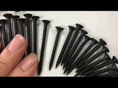 O Drywall de Tornillos da placa de gipsita parafusa o parafuso principal do cornetim grosseiro do fosfato do preto da linha