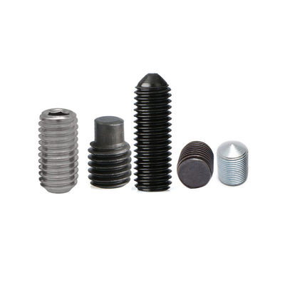 QUALIDADE  Custom Flat Point Hollow Hexagon Set Screws SS304 Hex Socket Allen Nose Grub Screw Set fábrica