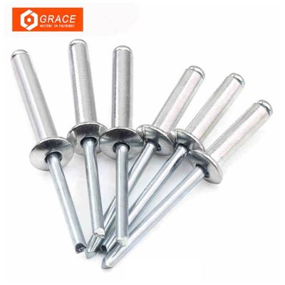 QUALIDADE  Aluminum Metal 8mm Countersunk Head Blind Rivets Galvanized fábrica