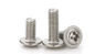 Parafusos de máquina de aço inoxidável de Phillips, parafuso flangeado ISO9001 da cabeça do botão aprovado fornecedor
